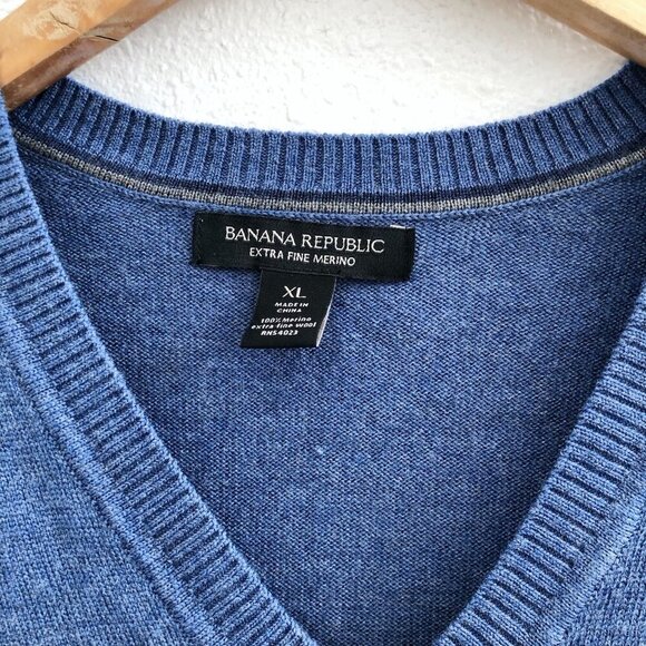 BANANA REPUBLIC Merino Extra Fine Sweater Size XL - Picture 7 of 11